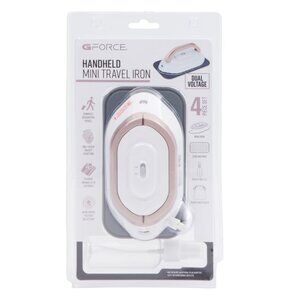 G-FORCE White Handheld Mini Travel Iron